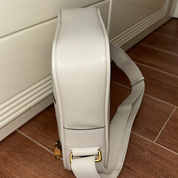 Gucci Off White Logo Print Leather Vertical Messenger Bag Small. - Picture 13 of 14